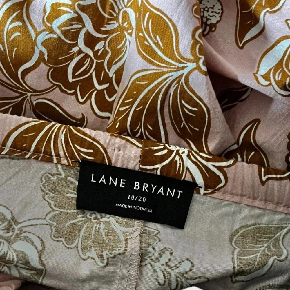 LANE‎ BRYANT Plus Size Women's Pink Floral Two Piece Set Size 18/20 | EUC - Picture 9 of 9